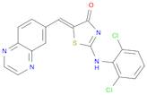 (5Z)-2-[(2,6-Dichlorophenyl)amino]-5-(6-quinoxalinylmethylene)-4(5H)-thiazolone