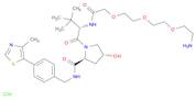 (2S,4R)-1-((S)-14-amino-2-(tert-butyl)-4-oxo-6,9,12-trioxa-3-azatetradecan-1-oyl)-4-hydroxy-N-(4...