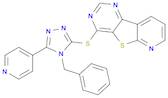 4-((4-Benzyl-5-(pyridin-4-yl)-4H-1,2,4-triazol-3-yl)thio)pyrido[3',2':4,5]thieno[3,2-d]pyrimidine