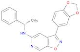 3-(1,3-Benzodioxol-5-yl)-N-[(1S)-1-phenylethyl]-isoxazolo[5,4-c]pyridin-5-amine