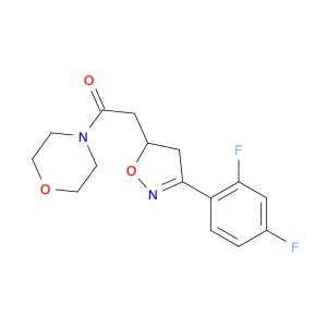 2-(3-(2,4-Difluorophenyl)-4,5-dihydroisoxazol-5-yl)-1-morpholinoethan-1-one