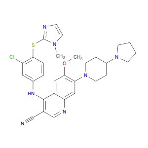 4-[[3-Chloro-4-[(1-methyl-1H-imidazol-2-yl)thio]phenyl]amino]-6-methoxy-7-[4-(1-pyrrolidinyl)-1-pi…