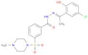 (E)-N'-(1-(5-Chloro-2-hydroxyphenyl)ethylidene)-3-((4-methylpiperazin-1-yl)sulfonyl)benzohydrazide