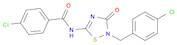 4-Chloro-N-[2-[(4-chlorophenyl)methyl]-2,3-dihydro-3-oxo-1,2,4-thiadiazol-5-yl]benzamide