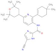 5-Cyano-N-[2-(4,4-dimethylcyclohexen-1-yl)-6-(2,2,6,6-tetramethyloxan-4-yl)pyridin-3-yl]-1H-imid...