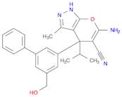 6-Amino-4-(5-(hydroxymethyl)-[1,1'-biphenyl]-3-yl)-4-isopropyl-3-methyl-1,4-dihydropyrano[2,3-c]py…