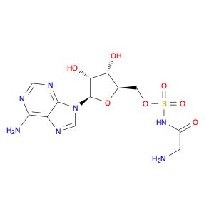 ((2R,3S,4R,5R)-5-(6-Amino-9H-purin-9-yl)-3,4-dihydroxytetrahydrofuran-2-yl)methyl glycylsulfamate