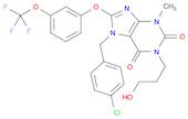 7-(4-Chlorobenzyl)-1-(3-hydroxypropyl)-3-methyl-8-(3-(trifluoromethoxy)phenoxy)-3,7-dihydro-1H-pur…