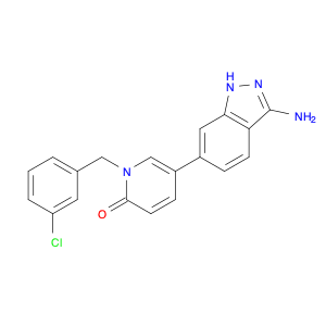 5-(3-Amino-1H-indazol-6-yl)-1-[(3-chlorophenyl)methyl]-2(1H)-pyridinone