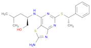 (2R)-2-[[2-Amino-5-[[(1S)-1-phenylethyl]thio]thiazolo[4,5-d]pyrimidin-7-yl]amino]-4-methyl-1-penta…