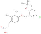 4-[(5-Chloro-2,3-dihydro-2,2-dimethyl-7-benzofuranyl)methoxy]-2,3-dimethylbenzenepropanoic Acid