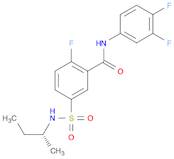 N-(3,4-Difluorophenyl)-2-fluoro-5-[[[(1R)-1-methylpropyl]amino]sulfonyl]benzamide