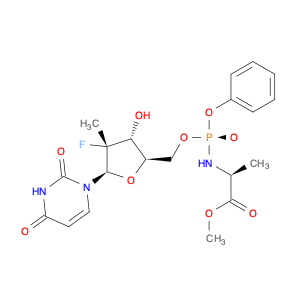 N-[[P(S),2′R]-2′-Deoxy-2′-fluoro-2′-methyl-P-phenyl-5′-uridylyl]-L-alanine Methyl Ester