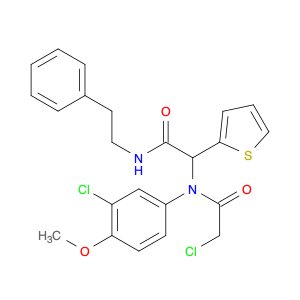 α-[(2-chloroacetyl)(3-chloro-4-methoxyphenyl)amino]-N-(2-phenylethyl)-2-thiopheneacetamide