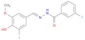 3-fluoro-benzoicacid,(2E)-2-[(4-hydroxy-3-iodo-5-methoxyphenyl)methylene]hydrazide