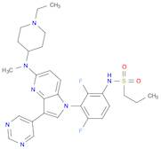 N-[3-[5-[(1-ethyl-4-piperidinyl)methylamino]-3-(5-pyrimidinyl)-1H-pyrrolo[3,2-b]pyridin-1-yl]-2,...