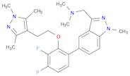 1-(5-(3,4-difluoro-2-(2-(1,3,5-Trimethyl-1H-pyrazol-4-yl)ethoxy)phenyl)-1-methyl-1H-indazol-3-yl)-…