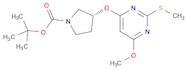 (R)-3-(6-Methoxy-2-methylsulfanyl-pyrimidin-4-yloxy)-pyrrolidine-1-carboxylic acid tert-butyl ester