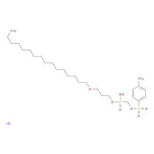 Sodium 3-(hexadecyloxy)propyl ((tosyloxy)methyl)phosphonate