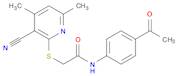 N-(4-Acetyl-phenyl)-2-(3-cyano-4,6-dimethyl-pyridin-2-ylsulfanyl)-acetamide