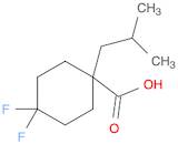 4,4-Difluoro-1-(2-methylpropyl)cyclohexane-1-carboxylic acid