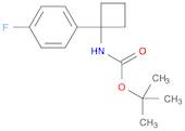 tert-Butyl N-[1-(4-fluorophenyl)cyclobutyl]carbamate