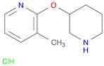 3-Methyl-2-(piperidin-3-yloxy)pyridine hydrochloride