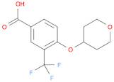 4-(Oxan-4-yloxy)-3-(trifluoromethyl)benzoic acid