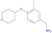 [3-Fluoro-4-(oxan-4-yloxy)phenyl]methanamine