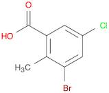 3-Bromo-5-chloro-2-methylbenzoic acid