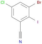 3-Bromo-5-chloro-2-iodobenzonitrile