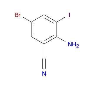 2-Amino-5-bromo-3-iodobenzonitrile