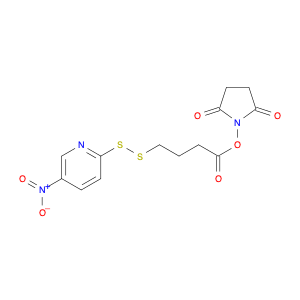 2,5-dioxopyrrolidin-1-yl 4-((5-nitropyridin-2-yl)disulfanyl)butanoate