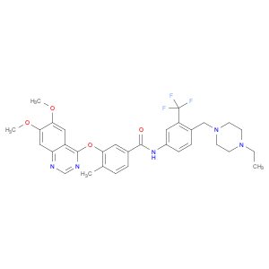 3-((6,7-Dimethoxyquinazolin-4-yl)oxy)-N-(4-((4-ethylpiperazin-1-yl)methyl)-3-(trifluoromethyl)phen…