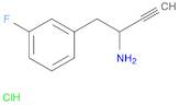 1-(3-fluorophenyl)but-3-yn-2-amine hydrochloride