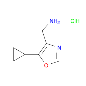 (5-cyclopropyl-1,3-oxazol-4-yl)methanamine hydrochloride