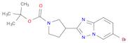 tert-butyl 3-(6-bromo-[1,2,4]triazolo[1,5-a]pyridin-2-yl)pyrrolidine-1-carboxylate