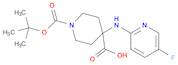 1-(tert-butoxycarbonyl)-4-((5-fluoropyridin-2-yl)amino)piperidine-4-carboxylic acid