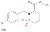 methyl 2-(4-methoxybenzyl)-1,2-thiazinane-3-carboxylate 1,1-dioxide