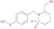 3-(hydroxymethyl)-2-(4-methoxybenzyl)-1,2-thiazinane 1,1-dioxide