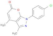 1-(4-chlorophenyl)-3,4-dimethylpyrano[2,3-c]pyrazol-6(1H)-one