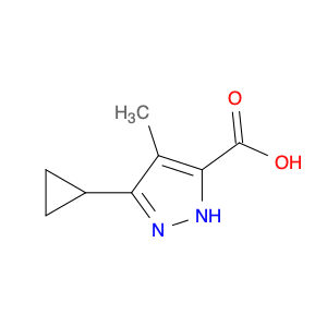 3-Cyclopropyl-4-methyl-1h-pyrazole-5-carboxylic Acid (>80%)