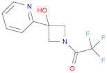 2,2,2-trifluoro-1-(3-hydroxy-3-(pyridin-2-yl)azetidin-1-yl)ethan-1-one