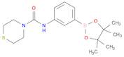 N-(3-(4,4,5,5-tetramethyl-1,3,2-dioxaborolan-2-yl)phenyl)thiomorpholine-4-carboxamide