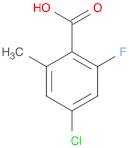 4-Chloro-2-fluoro-6-methylbenzoic acid