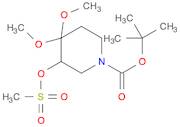 tert-butyl 4,4-dimethoxy-3-((methylsulfonyl)oxy)piperidine-1-carboxylate