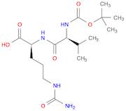 (2S)-2-[(2S)-2-{[(tert-butoxy)carbonyl]amino}-3-methylbutanamido]-5-(carbamoylamino)pentanoic acid