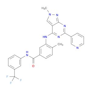 4-Methyl-3-((2-methyl-6-(pyridin-3-yl)-2H-pyrazolo[3,4-d]pyrimidin-4-yl)amino)-N-(3-(trifluorometh…
