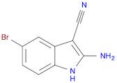 1H-Indole-3-carbonitrile,2-amino-5-bromo-