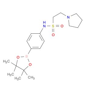 2-(Pyrrolidin-1-yl)-N-(4-(4,4,5,5-tetramethyl-1,3,2-dioxaborolan-2-yl)phenyl)ethane-1-sulfonamide